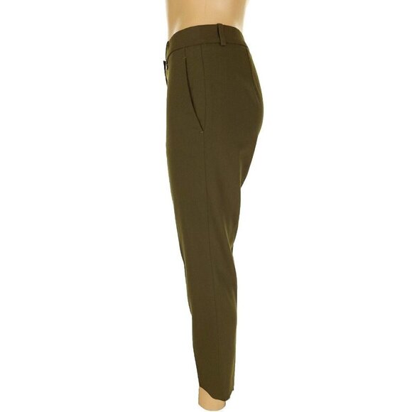 Jil Sander Women Size 34 US Small Cropped Trouser Pant In Green - Picture 4 of 7